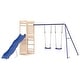 preview thumbnail 14 of 21, vidaXL Swing Set Outdoor Backyard Wooden Playground Equipment for Kids Age 3-8