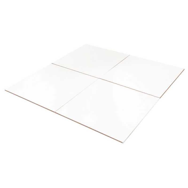 Everest 12x12 White Matte Marble Look Ceramic Tile - Wall, Backsplash