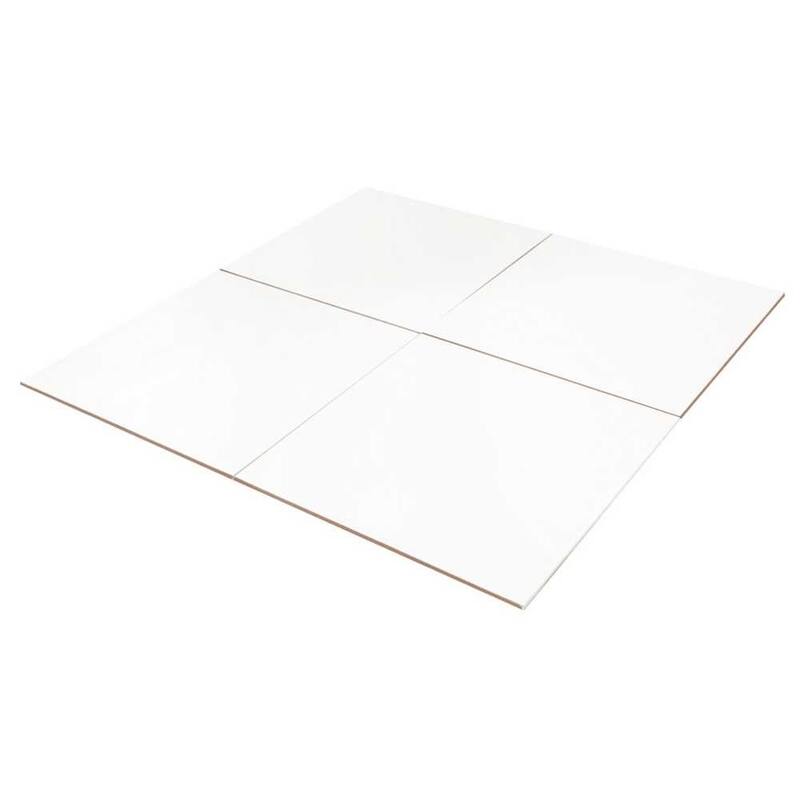 Everest 12x12 White Marble Look Matte Ceramic Wall Tile