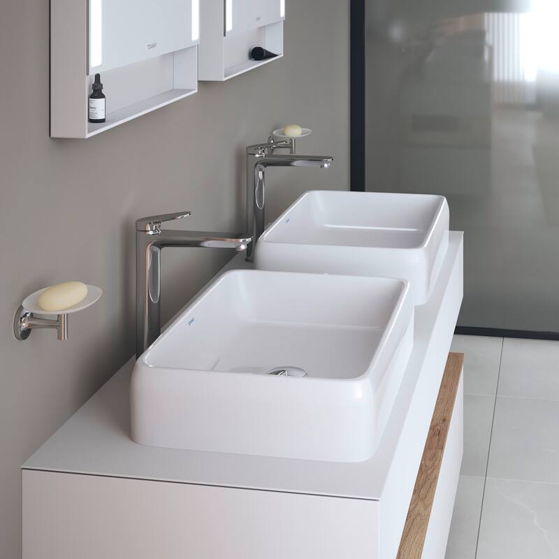 Duravit 238360-0HOLE Qatego 23-5/8" Rectangular Ceramic Vessel