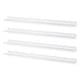 preview thumbnail 10 of 16, Wallniture Boston 46" Floating Shelves for Wall, Picture Ledge (Set of 4) White