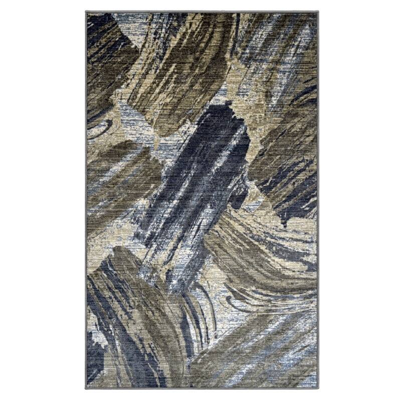 Superior Xander Abstract Washable Non-Slip Indoor Runner or Area Rug