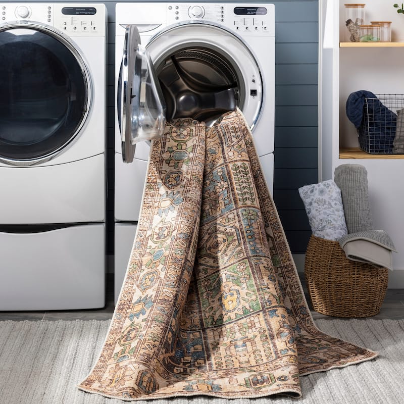 Artistic Weavers Lukae Machine Washable Vintage Border Area Rug