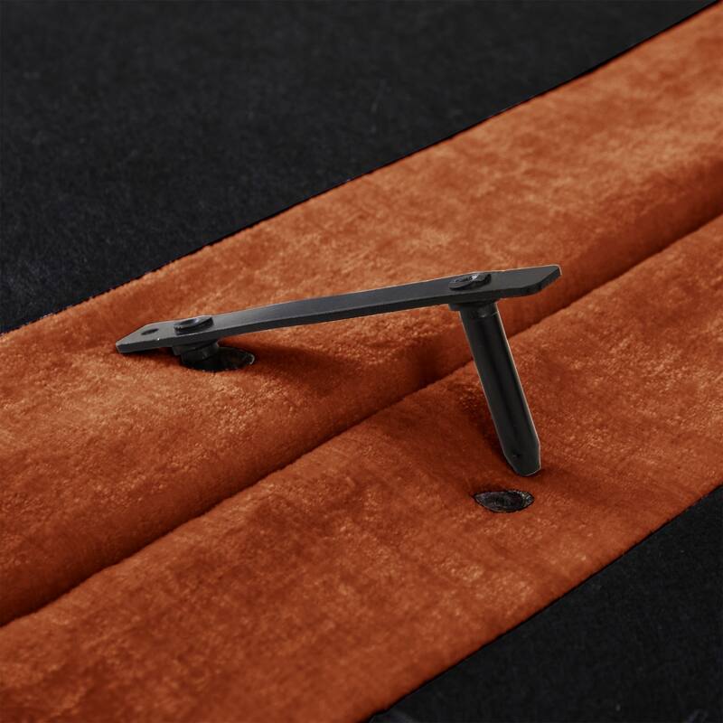 107.8" Chenille Sectional Sofa with Movable Ottoman