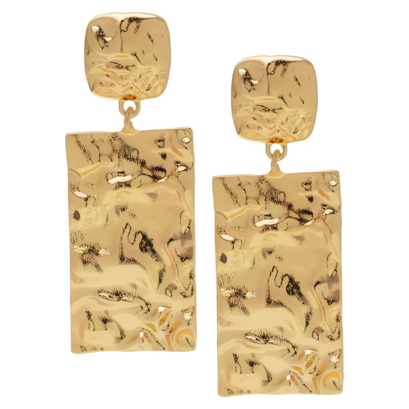Victoria Townsend Gold Plated Dangling Rectangle Drop Earrings