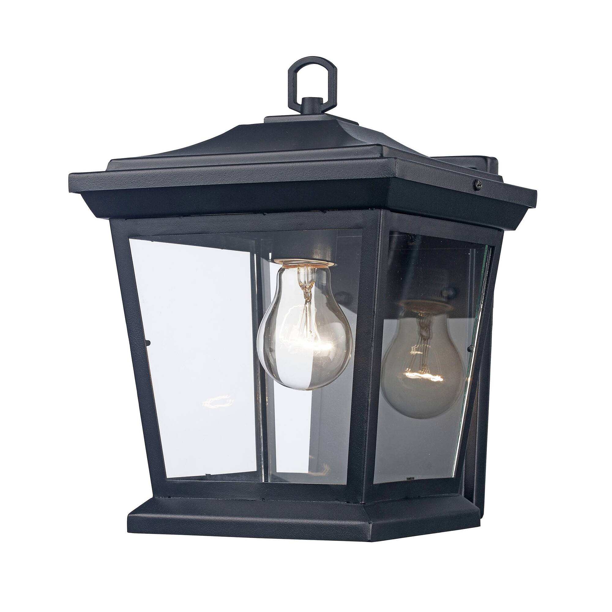 Trans Globe Turlock 1 Light Outdoor Wall Lantern in Black Bed Bath