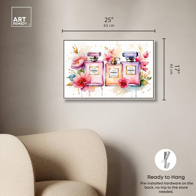 Floral Fragrance Canvas by Art Remedy
