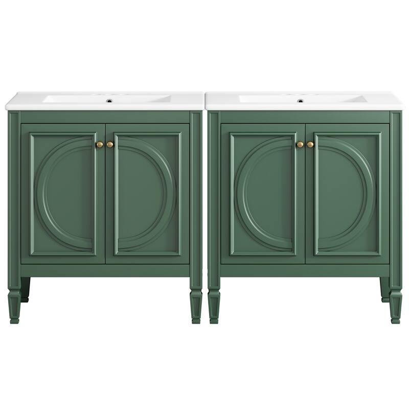 Christopher Knight Home - Alice Wooden Storage Bathroom Vanity with Sink