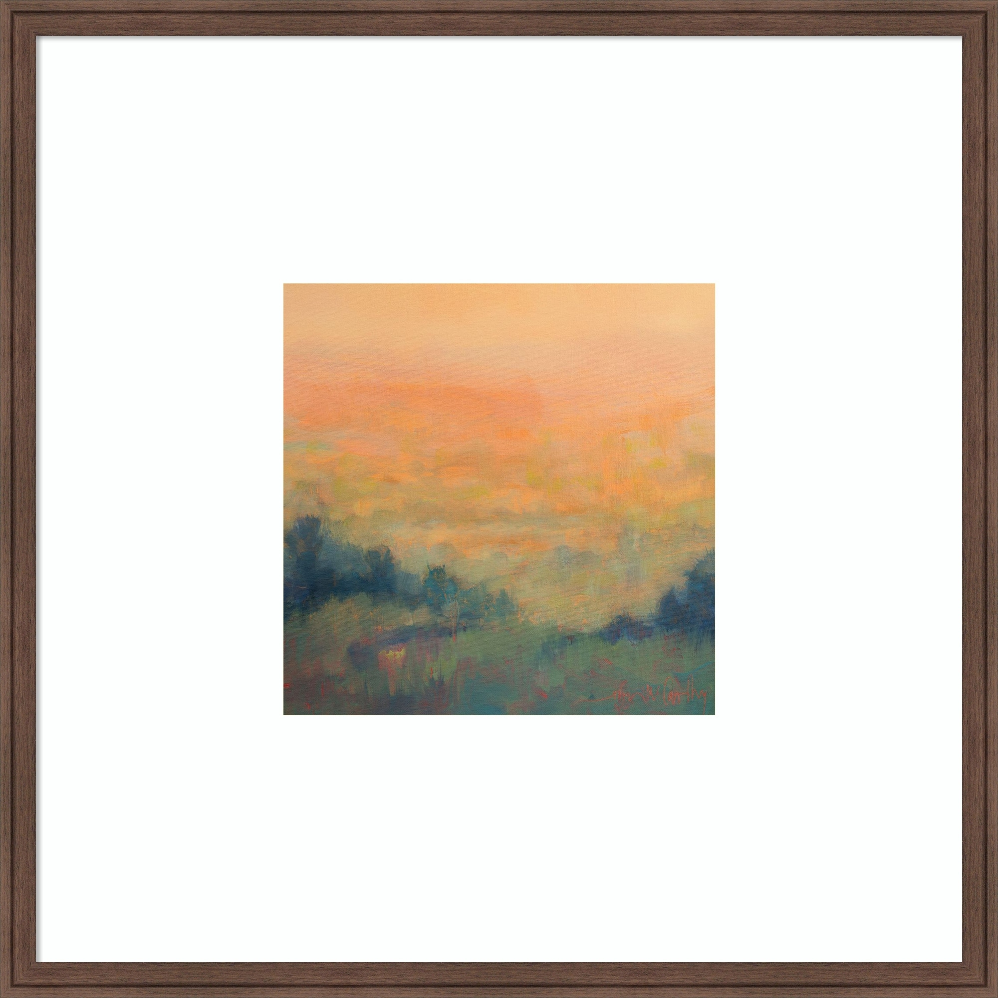 Morning Comes Italy by William McCarthy Wood Framed Wall Art Print