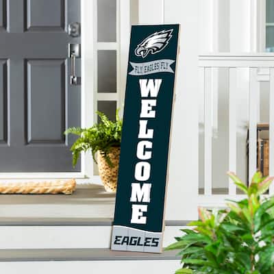 47" Porch Leaner Welcome Wall Sign, Philadelphia Eagles