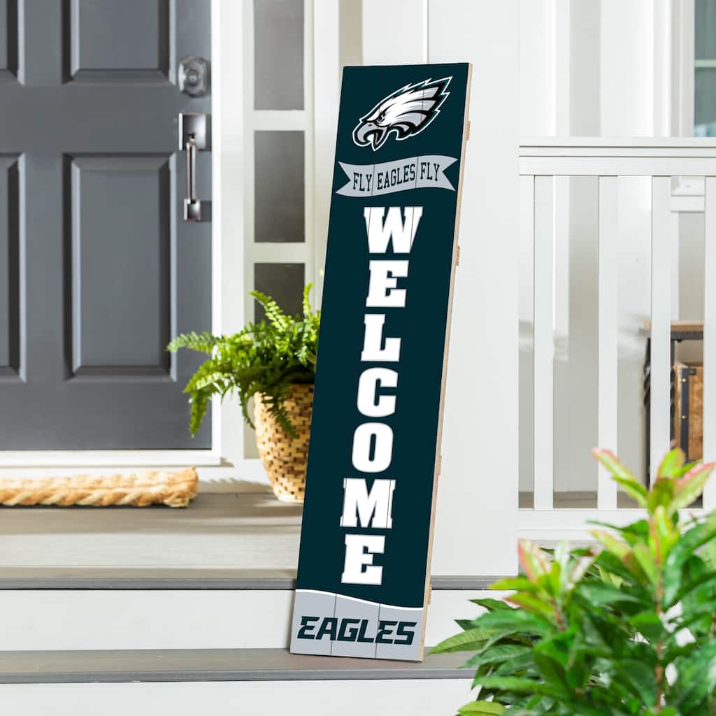 47" Porch Leaner Welcome Wall Sign, Philadelphia Eagles