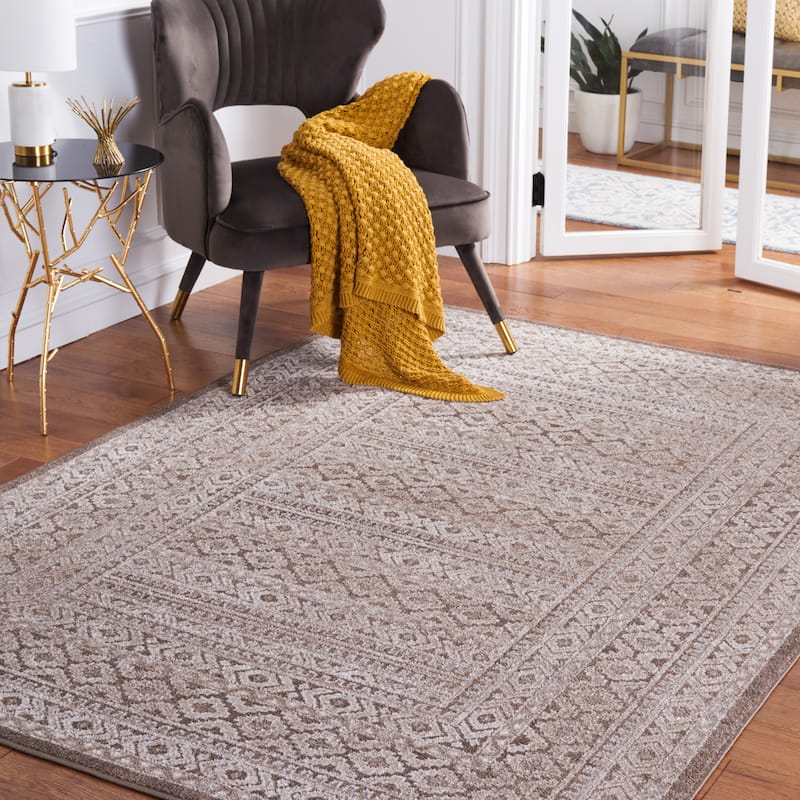 SAFAVIEH Toscana Amber Geometric Rug - 8' x 10' - Ivory/Brown