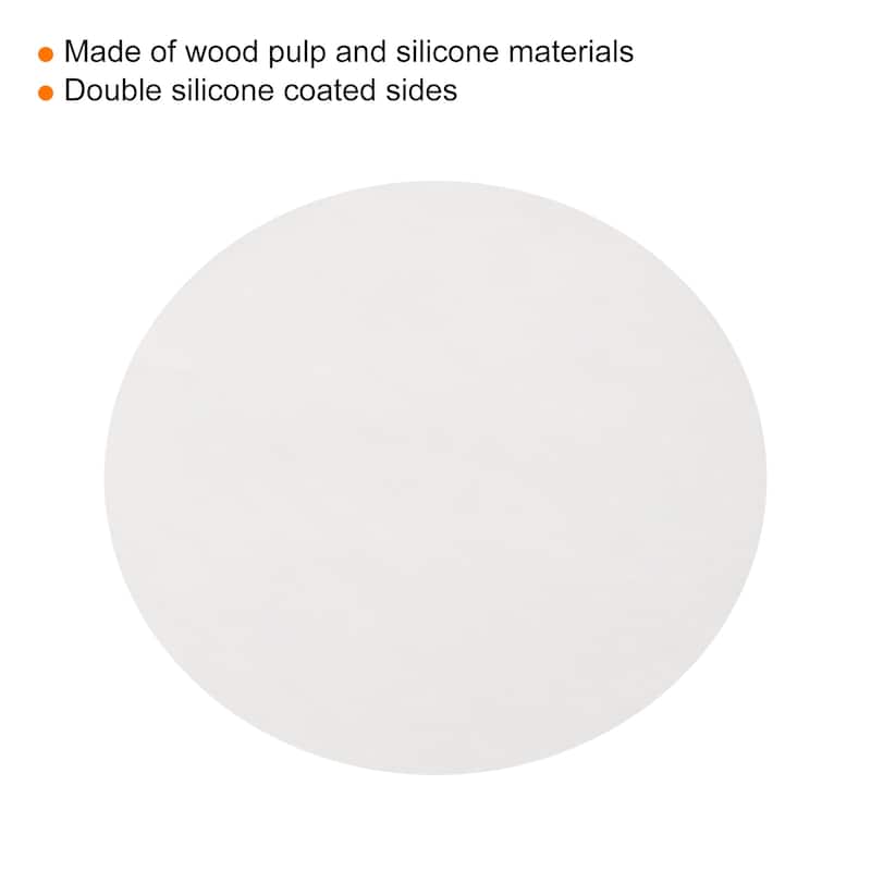 4 inch Parchment Paper Rounds Set of 100 Non Stick Baking Parchment Circle White
