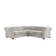 preview thumbnail 16 of 33, Knightsbridge Scrolled Arm Chesterfield Sectional by iNSPIRE Q Artisan