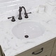 preview thumbnail 7 of 12, Aberdeen Double Sink Countertop Vanity with Large Barn Mirror & Faucet