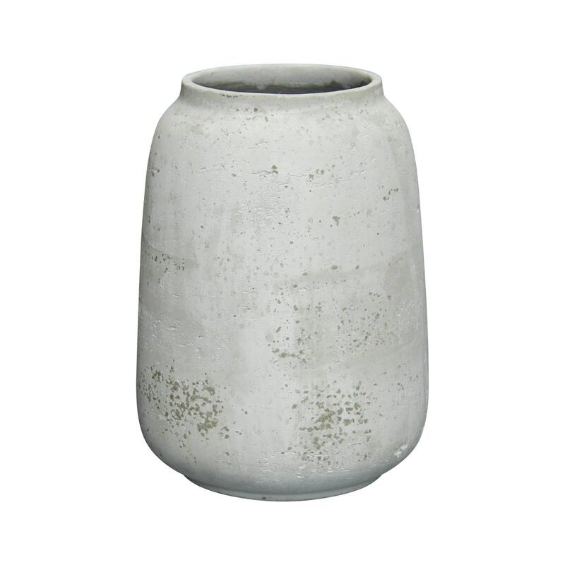 Patio Ro-Cement Vase, Antique White - Large