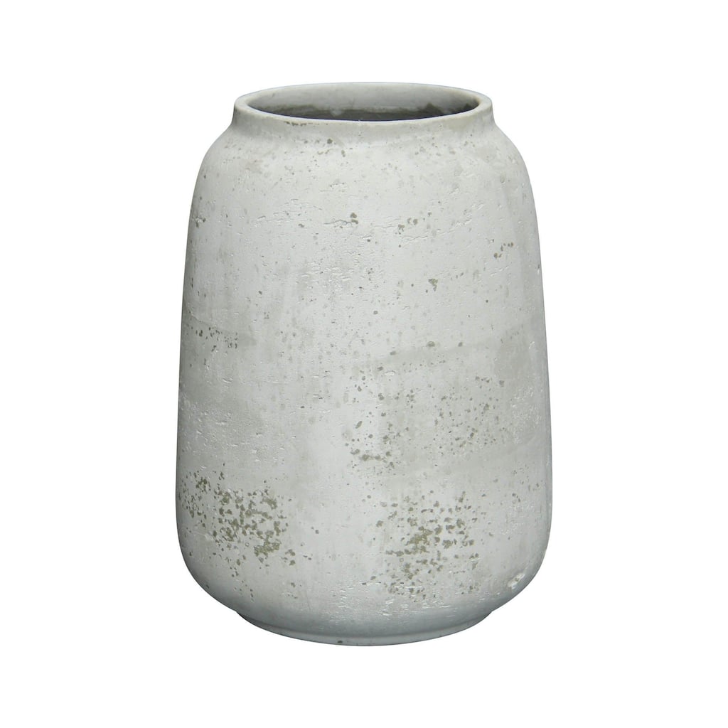 Patio Ro-Cement Vase, Antique White