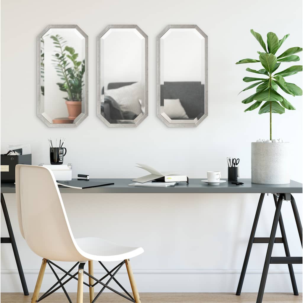 Kate and Laurel Laverty Octagon Accent Mirror Set - 3 Piece