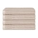 preview thumbnail 2 of 5, Superior Soho Ribbed Cotton Bath Towel Set of 4