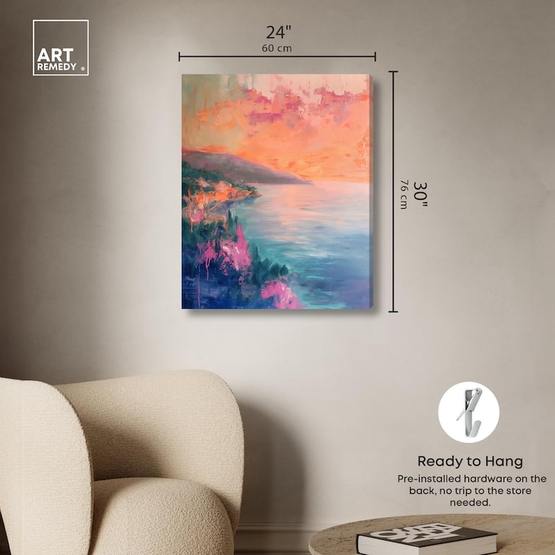 Tropical Twilight III Canvas by Art Remedy, Gallery Wrapped