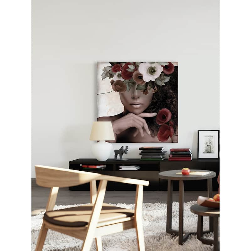 'Charming Beauty' Painting Print on Wrapped Canvas