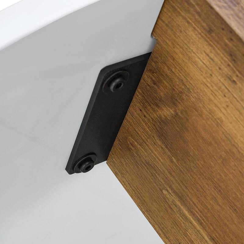 Minimalist Circular MDF Coffee Table with Stable Structure and Embedded Design