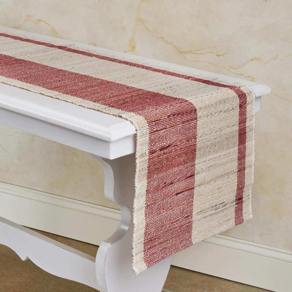 Artisan-Made Banana Fiber Table Runner | Handmade | Fairtrade | Upcycled | Nature-Inspired Decor by Sustainable Threads