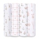 preview thumbnail 32 of 50, aden+anais essentials 4-Pack 100% Cotton Muslin Swaddle Blankets country floral