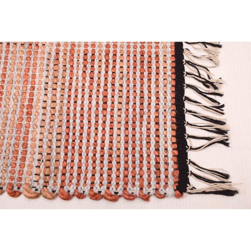 ECARPETGALLERY Braid weave Sienna Dark Copper Rug - 5'3 x 7'6