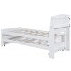 preview thumbnail 8 of 16, Twin Size Platform Bed with Storage LED Headboard, Twin Size Trundle and 3 Drawers, White