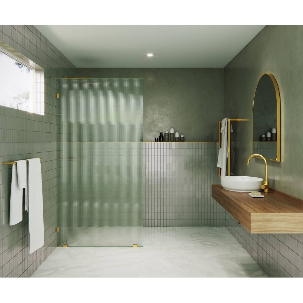Glass Warehouse GW-FL-40 Gaia 78" High x 40" Wide Shower Screen