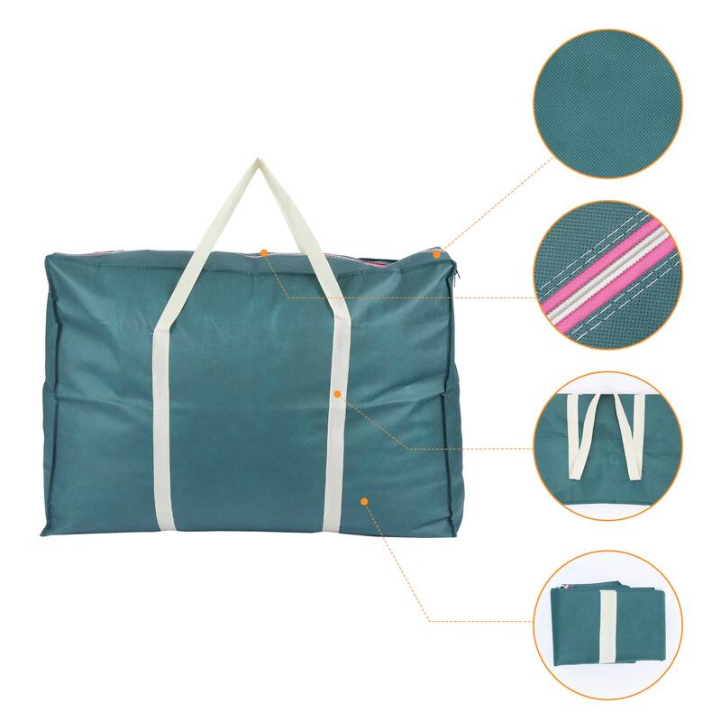 1 Pack Clothes Storage, Foldable Storage Bags, Moving Bags for Organizing Bedroom, Clothing, Closet Organizer with Handles