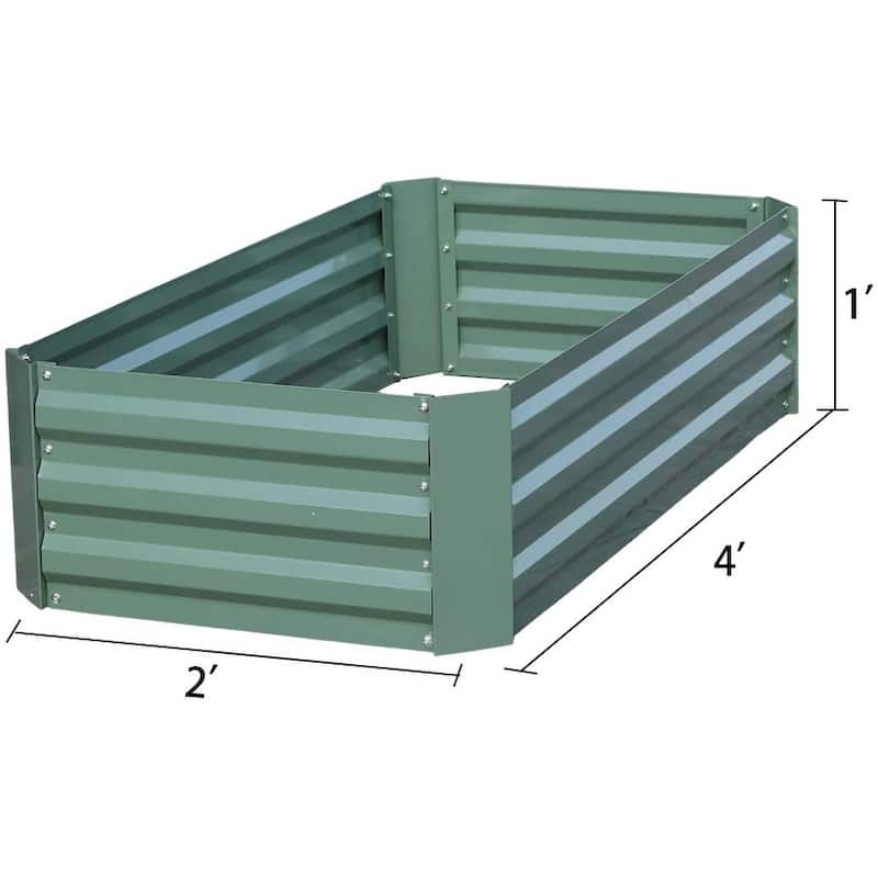 Aoodor Raised Garden Bed 4' x 2' x 1' for Patio Ourdoor Yard