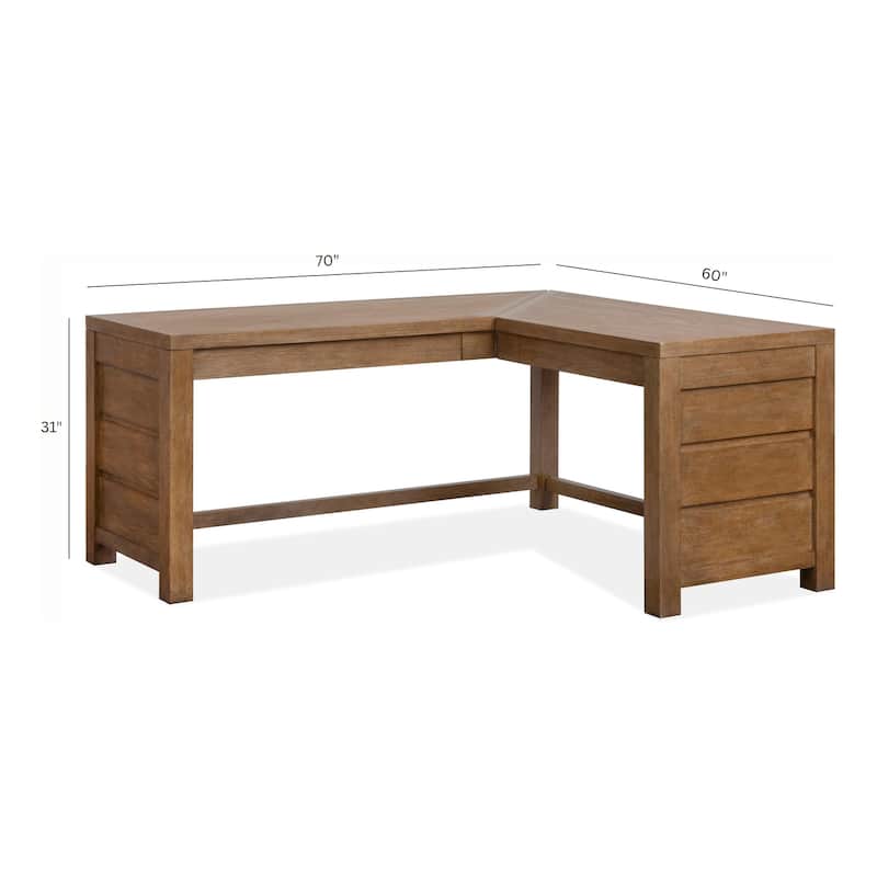 Magnussen Home Plum Creek Sierra Brown L Desk