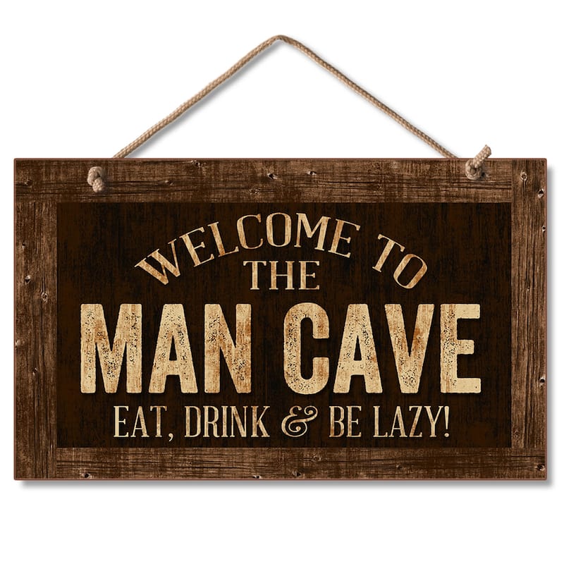 Hanging Wood Sign - Man Cave
