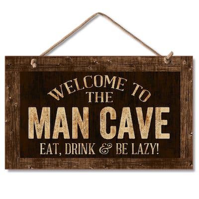 Hanging Wood Sign - Man Cave