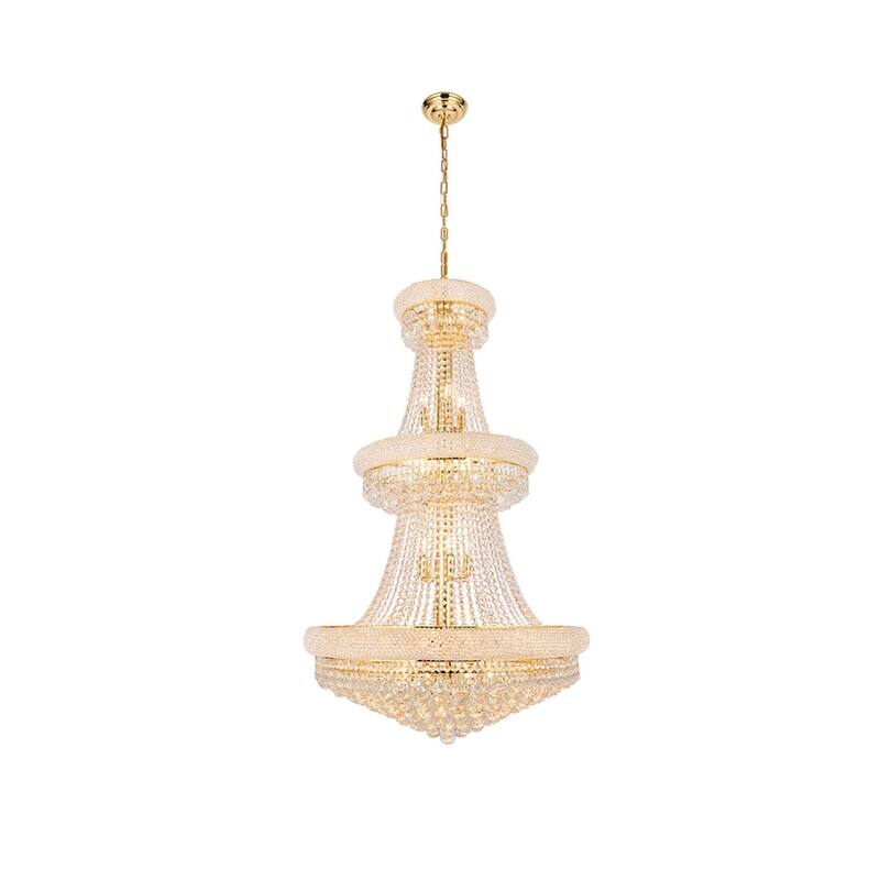 Fleur Illumination 32 light Gold Chandelier - royal cut crystals/Gold