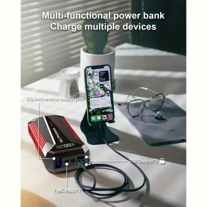 Car Battery Jump Starter, Red