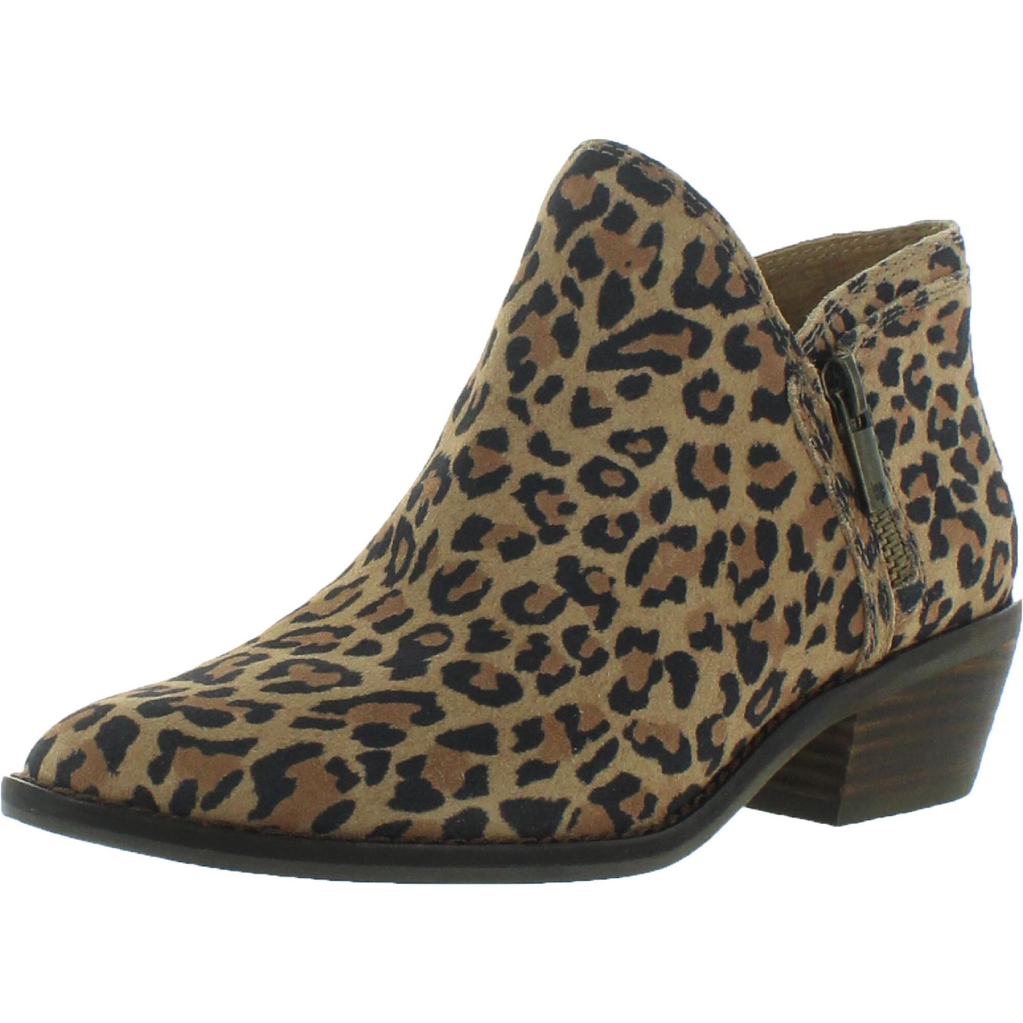 womens cheetah booties