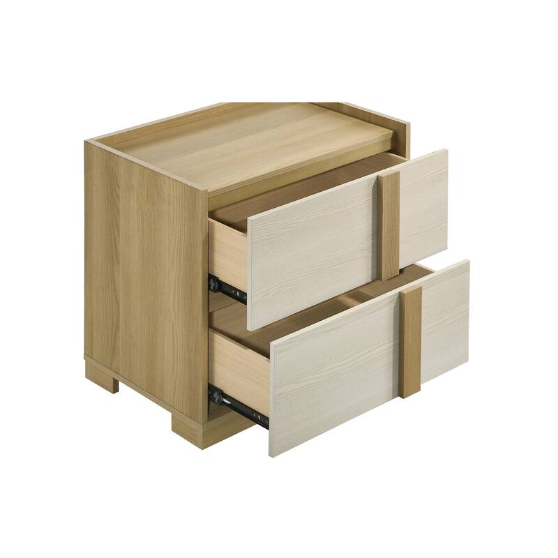 2-Drawer Modern Nightstand