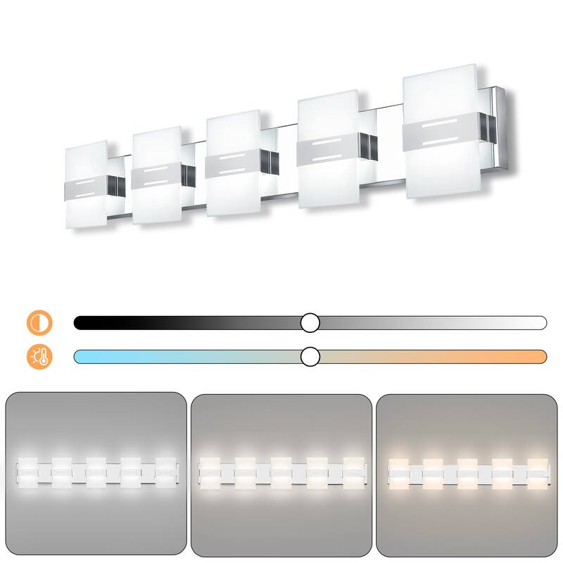LED Vanity Light Bathroom Light Fixtures Dimmable Bathroom Vanity Lighting Fixtures