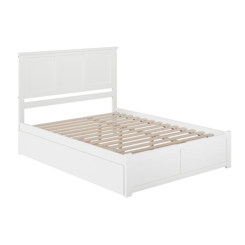 AFI Madison Platform Bed with Footboard & Twin XL Trundle