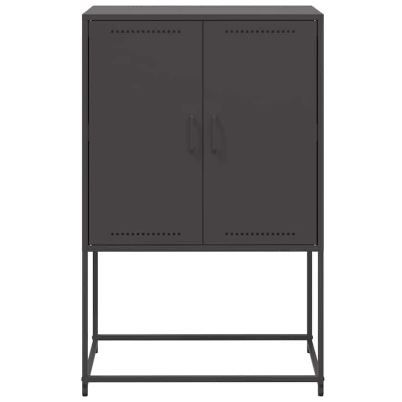vidaXL Highboard Storage Side Cabinet Cupboard Living Room Furniture Steel - 26.9 x 26.9 x 42.1