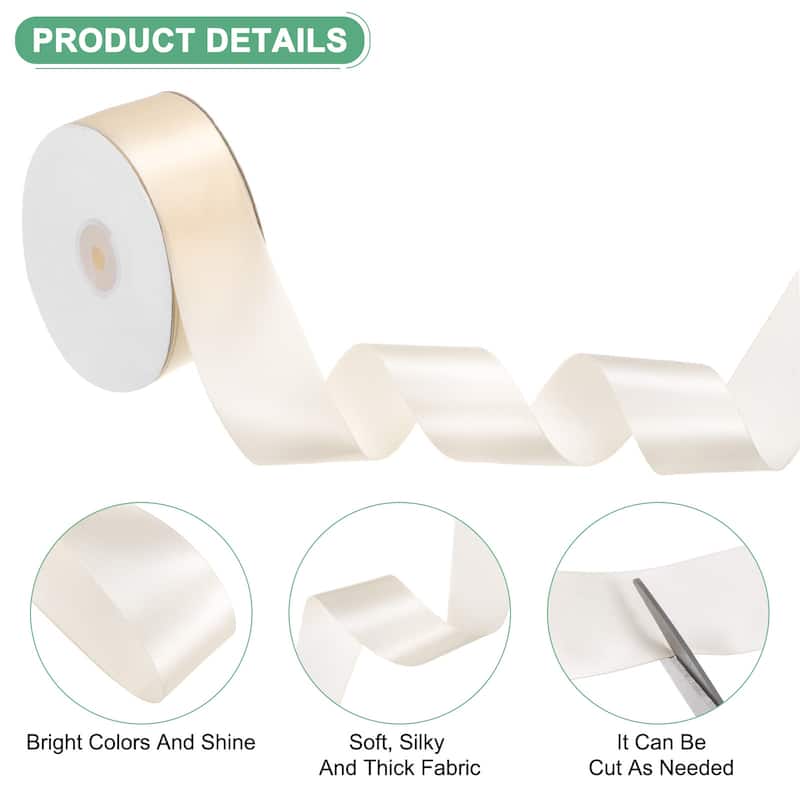 Satin Ribbon 50 Yards 1-1/2" Wide Polyester Fabric Ribbon Decoration