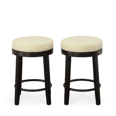 Emerson Swivel 24-inch Counter Stool, Set of 2 - N/A