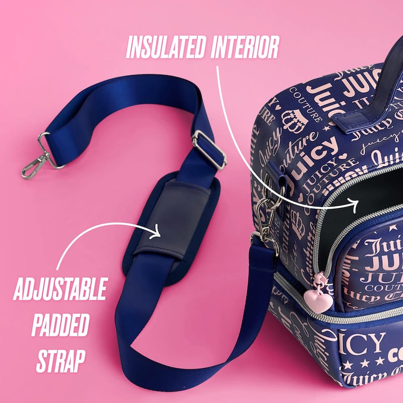Juicy Couture Signature Chill Cooler Bags - 9.4" x 7" x 6"