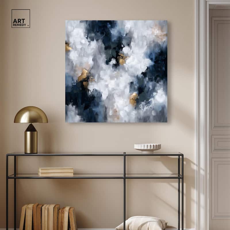 Midnight and Ivory I Canvas by Art Remedy, Gallery Wrapped