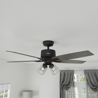 Hunter Gatlinburg Ceiling Fan w/ LED Light Kit, Handheld Remote - Transitional- EASY INSTALLATION