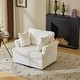 preview thumbnail 14 of 26, Corduroy Living Room Swivel Accent Chair