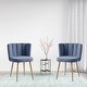 preview thumbnail 15 of 14, Modern dining chair(set of 2 ) with iron tube golden color legs, velvet and comfortable backrest